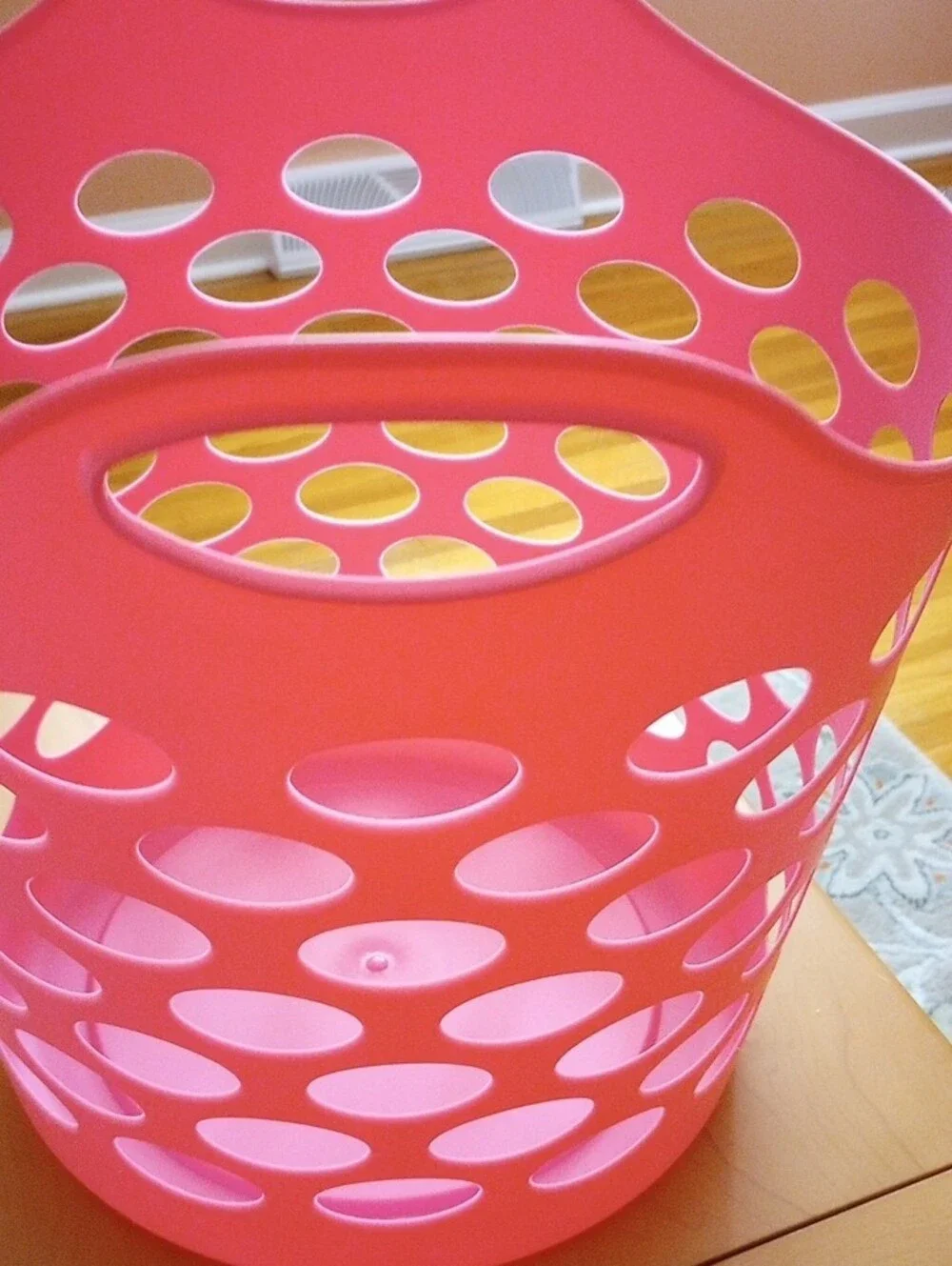 Pink Versatile Storage Bin with Comfort Handles - Brand New!!!